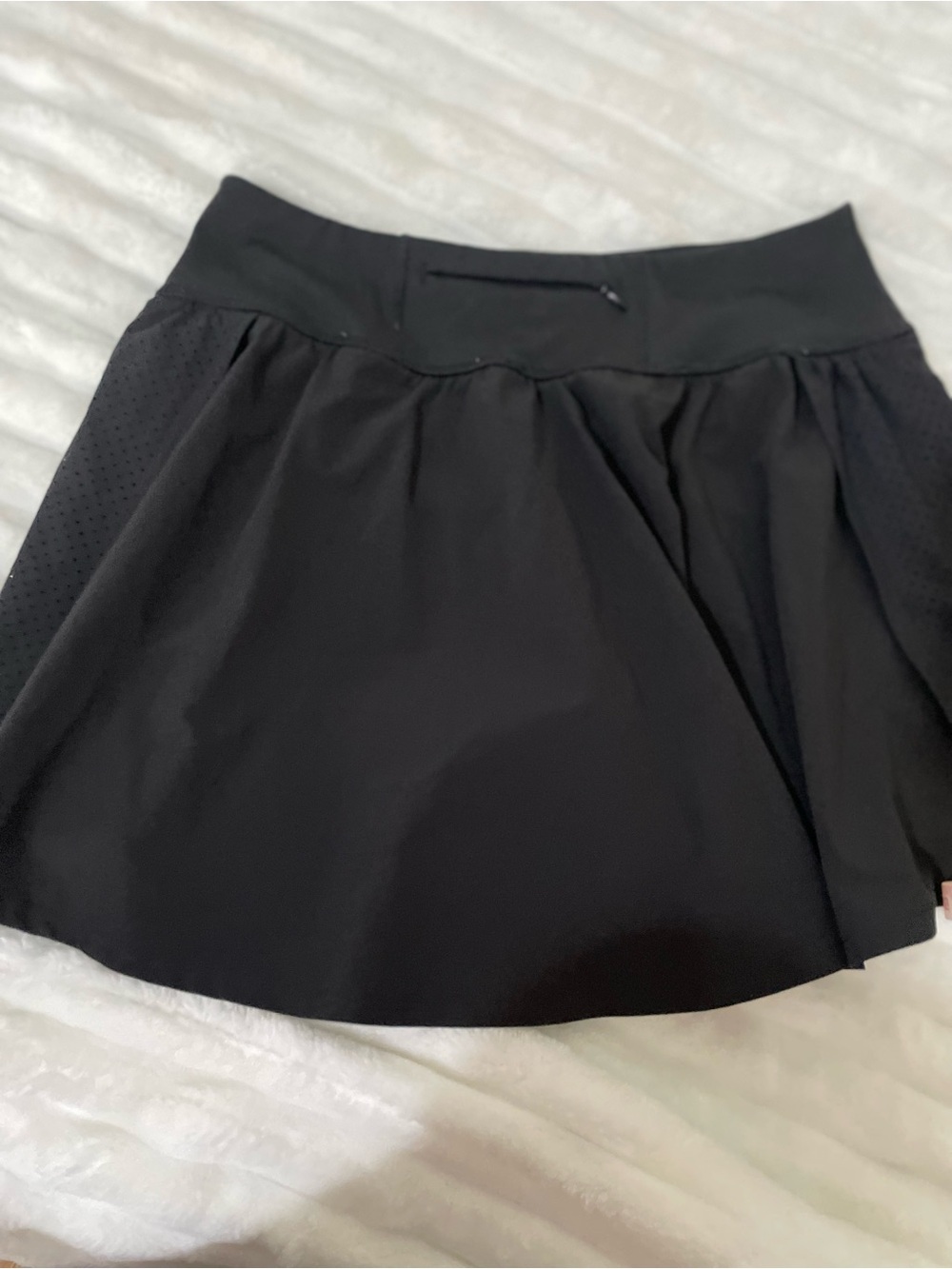 SPANX Black Athletic Skirt with Hidden Zip Pocket
